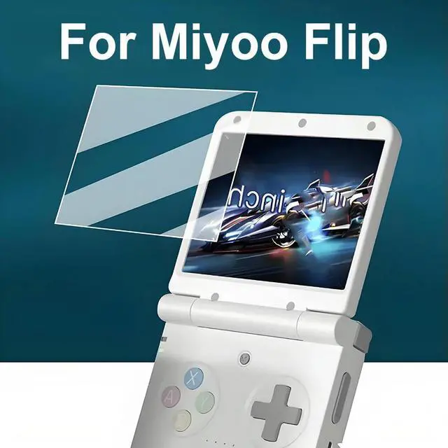 Alt view image 2 of 7 - For Miyoo Flip Tempered Glass Screen Protector Films 9H Ultra-Clear Game Console Screen Protector Film Screen Tempered Film