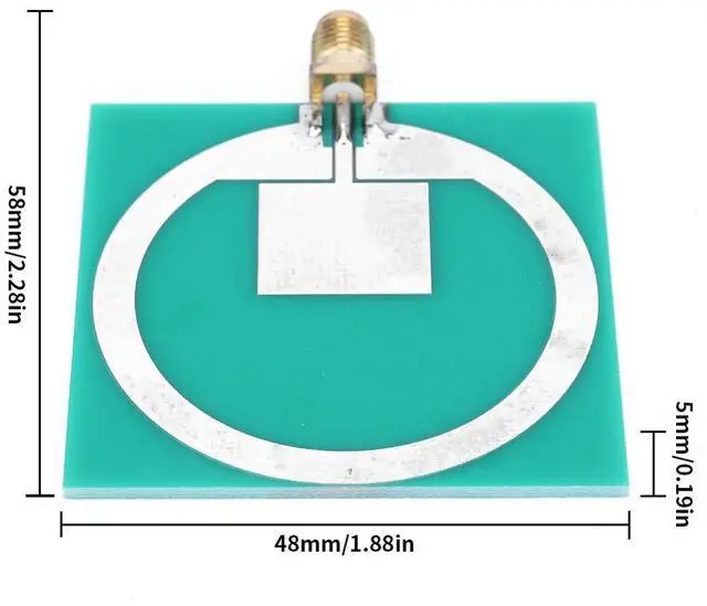 Alt view image 6 of 7 - Antenna Module 10W 40dBm UWB Ultra Wideband Antenna 3.9-10.5G Ultra Broadband Aerial Unipolar for DIY Self-Made Experiment