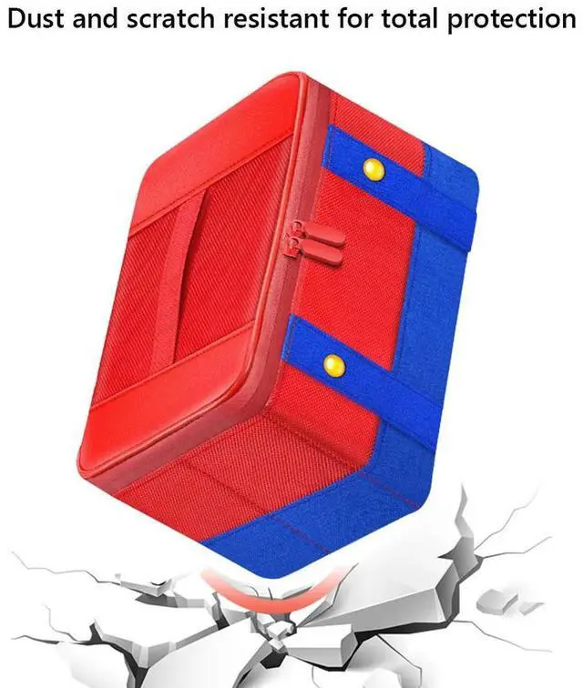 Alt view image 5 of 7 - Travel Bag Shockproof Portable Carrying Case Anti-Scratch Carrying Travel Bag for NS Switch/Switch OLED Game Accessories