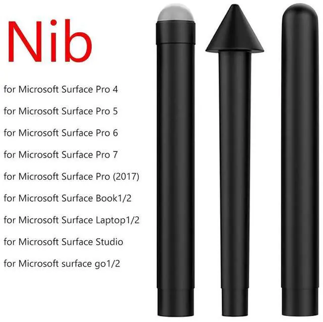 Alt view image 7 of 7 - Stylus Pen Nib Tip Kit Stylus Pen Tips HB 2H H Refill Pencil Nibs Screen Replacement Kit for Surface Pro 6