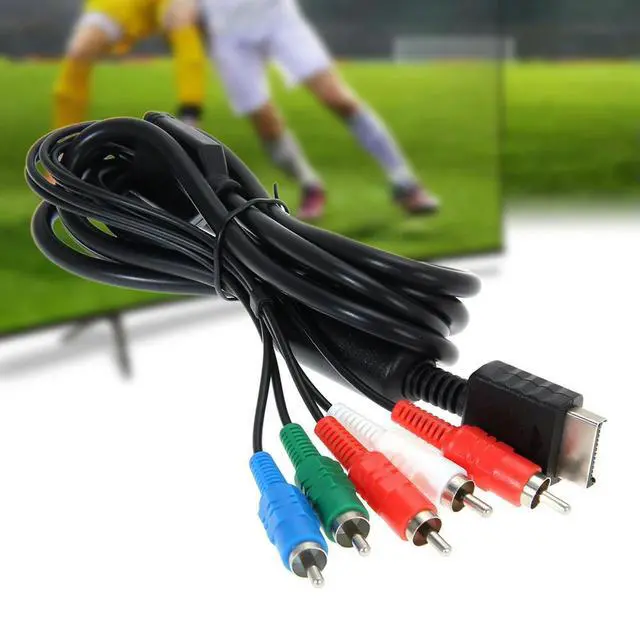 Alt view image 5 of 7 - AV Component Cable Cord Wire HDTV AV Audio Video Component Cable Cord Game Adapter for 2 3 PS2 PS3