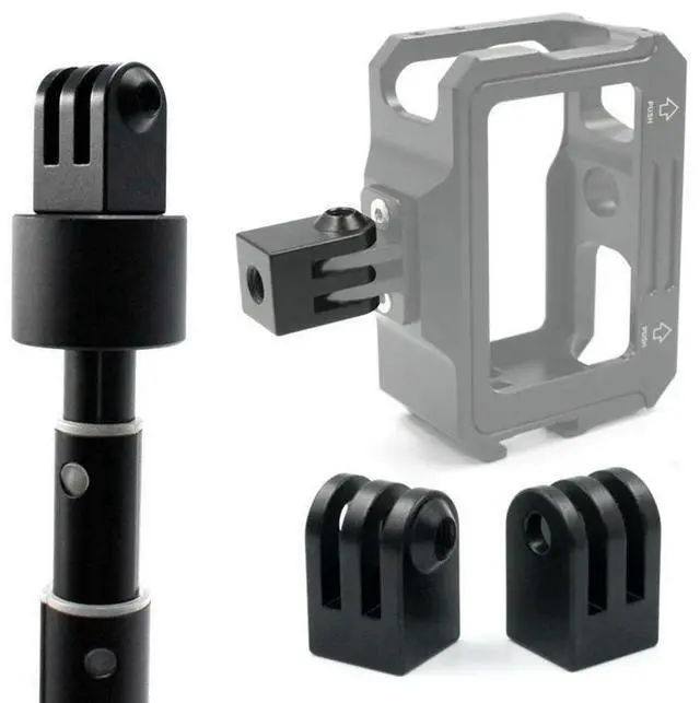 Alt view image 6 of 7 - 5pcs Aluminum Alloy 1/4 Inch Screw Camera Tripod Adapter Camera Tripod Mount Adapter for GoPro Hero 4-13 Osmo Action Camera