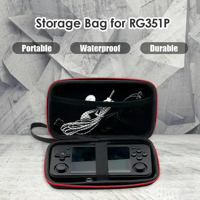 Alt view image 5 of 7 - Bag Pouch for RG350 Game Console Protective Dustproof Zipper Carry Bag