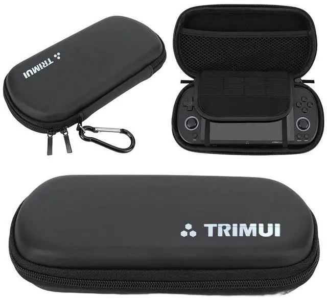 Alt view image 6 of 6 - EVA Hard Carrying Case Dustproof Protective Hard Case Video Game Console Case for Trimui Pro Handheld Game Console