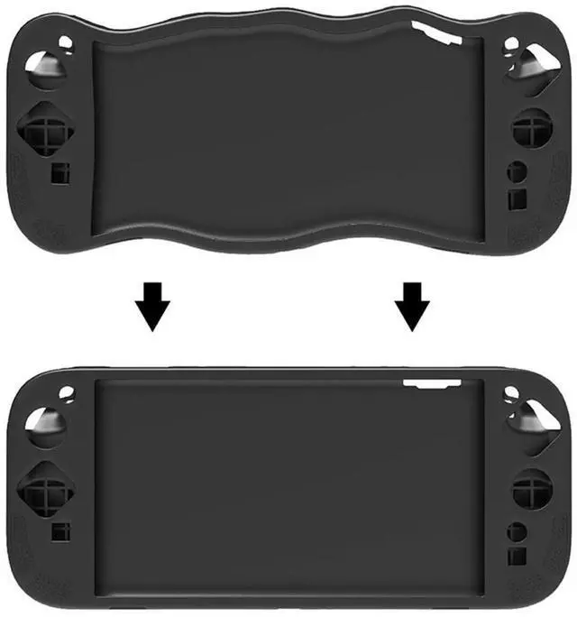 Alt view image 5 of 7 - Silicone Case with Stand for Switch 2 Full Protective Shell Anti-Slip Soft Shell for Nintendo for Switch 2 Game Accessories