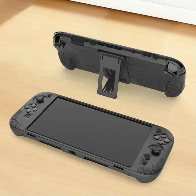 Alt view image 7 of 7 - Silicone Case with Stand for Switch 2 Full Protective Shell Anti-Slip Soft Shell for Nintendo for Switch 2 Game Accessories