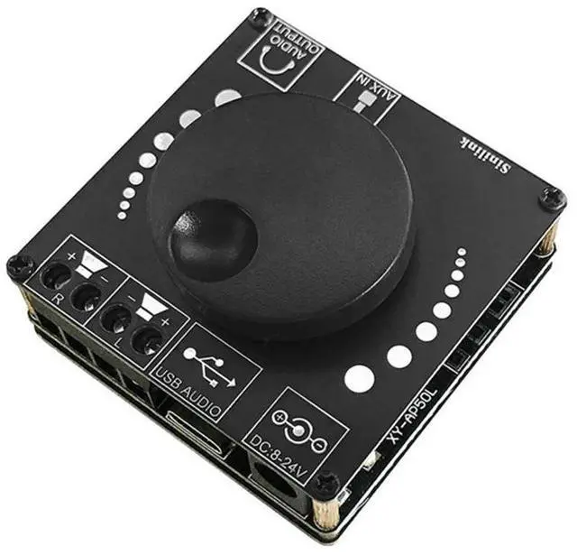 Alt view image 4 of 4 - XY-AP50L Bluetooth-compatible 5.0 Audio Stereo Amp HIFI Power Amplifier Board