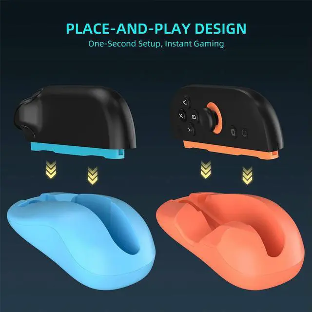 Alt view image 7 of 7 - 2PCS Gaming Controller Mouse Left+Right Controller Bracket Stand Holder Handle Stand Holder for Nintendo for Switch 2 Joy-Con
