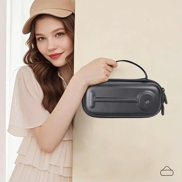 Alt view image 6 of 7 - Camera Bag with Lens Cloth Waterproof Hard Shell Scratch-Proof PU Bag for Nintendo Switch2 Accessories