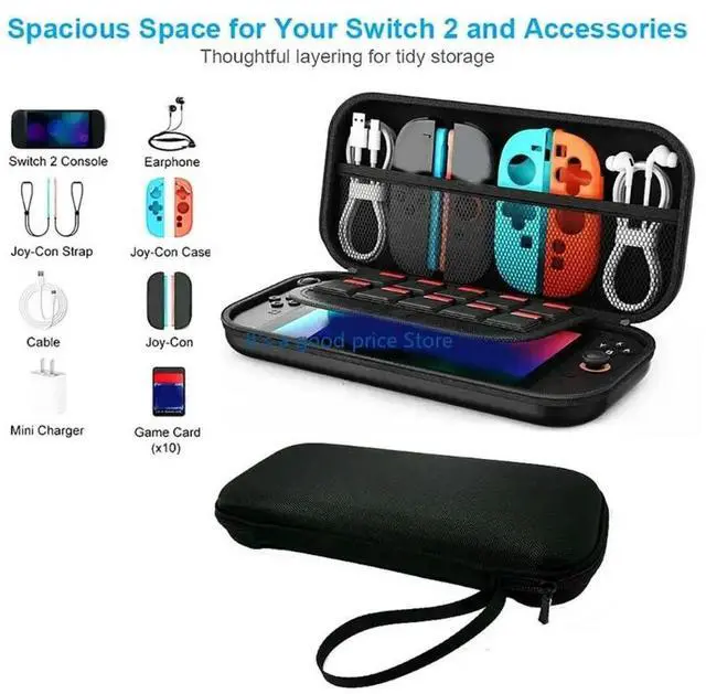 Alt view image 6 of 7 - Game Console Case Bag Travel Waterproof Shockproof with Secure Inner Lining For NS2 Easy Carry Organizers