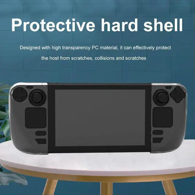 Alt view image 3 of 4 - Split Housing Cover Case with Bracket Game Console Protective Case Replacement Protective Cover Frame Accessories for Steam Deck