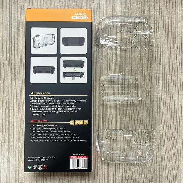 Alt view image 2 of 4 - Split Housing Cover Case with Bracket Game Console Protective Case Replacement Protective Cover Frame Accessories for Steam Deck