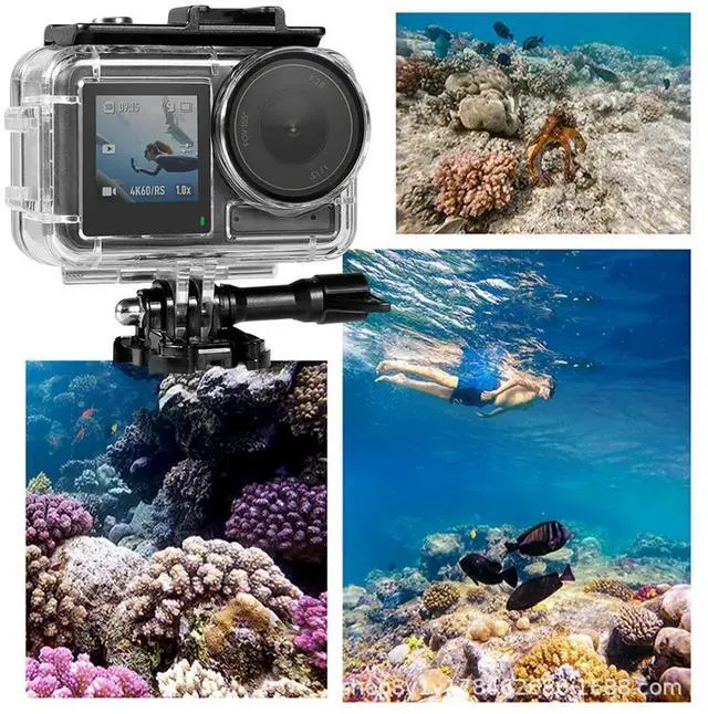 Alt view image 4 of 4 - 60M/196FT Waterproof Case Diving Housing Case Anti-Fog Underwater Dive Housing for Osmo Action 5 Pro/4/3 Camera Accessories