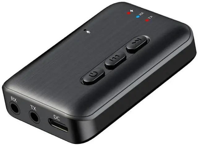 Alt view image 4 of 4 - BT 5.3 Audio Transmitter Receiver Support TF Card Wireless Audio Adapter Audio Receiver for Home Speakers Wired Headphones