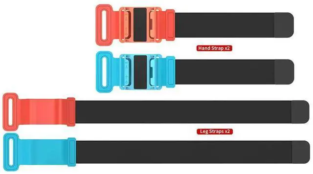 Alt view image 4 of 4 - Adjustable Armband with Leg Strap Wrist Bands Game Handle Holder Sports Strap Ring Tie for Nintendo for Switch 2 Joy-Con Gamepad