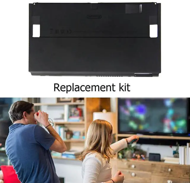 Alt view image 3 of 4 - Replacement Bottom Housing Shell Case Repair Parts Back Cover Faceplate Ergonomic Design Rear Cover for Switch OLED Game Console
