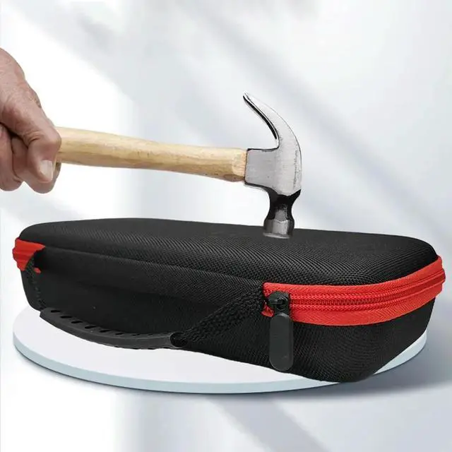 Alt view image 5 of 7 - EVA Hard Carrying Case Shockproof Protection Case with Mesh Pocket Hardshell Case for Anbernic RG556 Retro Handheld Game Console