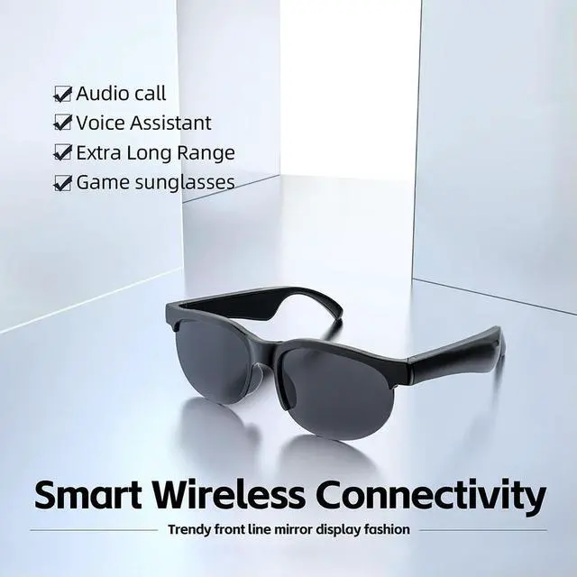 Alt view image 6 of 7 - AI ligent Translation Glasses Bluetooth-Compatible 5.4 Glasses Wireless Headphones Music Sunglasses for Men and Women