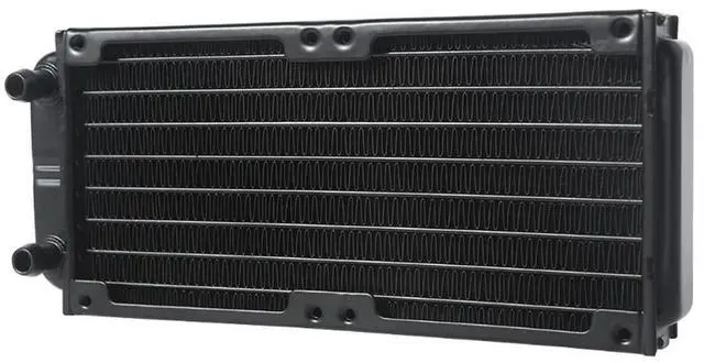 Alt view image 3 of 4 - Water Cooling Computer Radiator 10 Pipe Aluminum Heat Exchanger Liquid Cooling Heat Sink for CPU PC Water Cool System