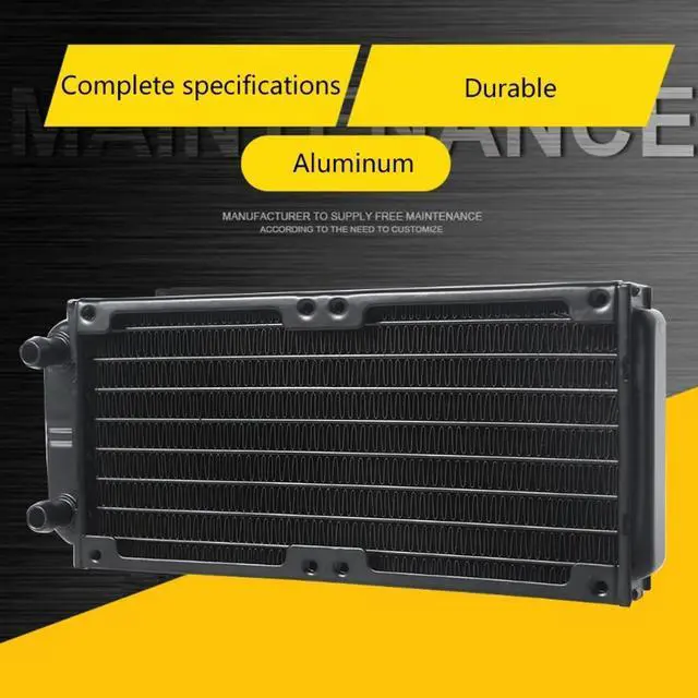 Main image of Water Cooling Computer Radiator 10 Pipe Aluminum Heat Exchanger Liquid Cooling Heat Sink for CPU PC Water Cool System