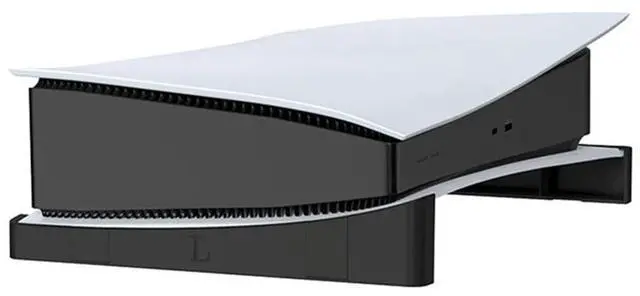 Alt view image 2 of 4 - 2pcs Horizontal Game Discs Stand Dock Mount Holder for PS 5 DE Console Accessories Game Host Horizontal Stand