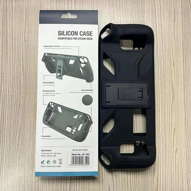 Alt view image 4 of 8 - Silicone Console Protector Anti Slip Soft Shell Game Console Cover with Foldable Bracket Replacement Accessories for Steam Deck