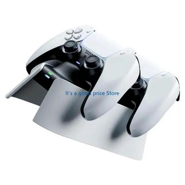 Alt view image 3 of 4 - Game Consoles Chargers Stand Charging Display Dock Station with 2 Port Suitable for P5 Console Controller