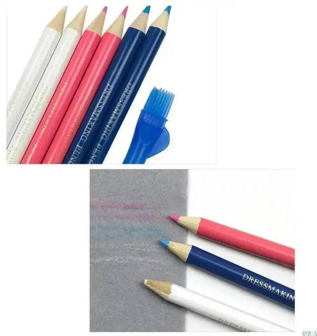 Alt view image 4 of 4 - 6Pieces Sewing Marking Pencils Erasable Fabric Pencils for Tailor Marking Fabric and Tracing Tool
