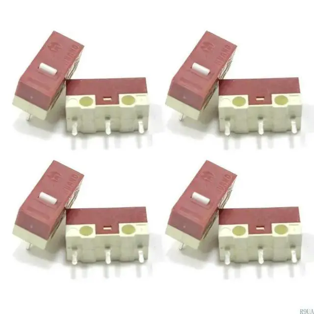 Alt view image 7 of 7 - 8Pcs HUANO Mouse Micro Switch 3Pins 5M Clicks Mice Micro Mute Button