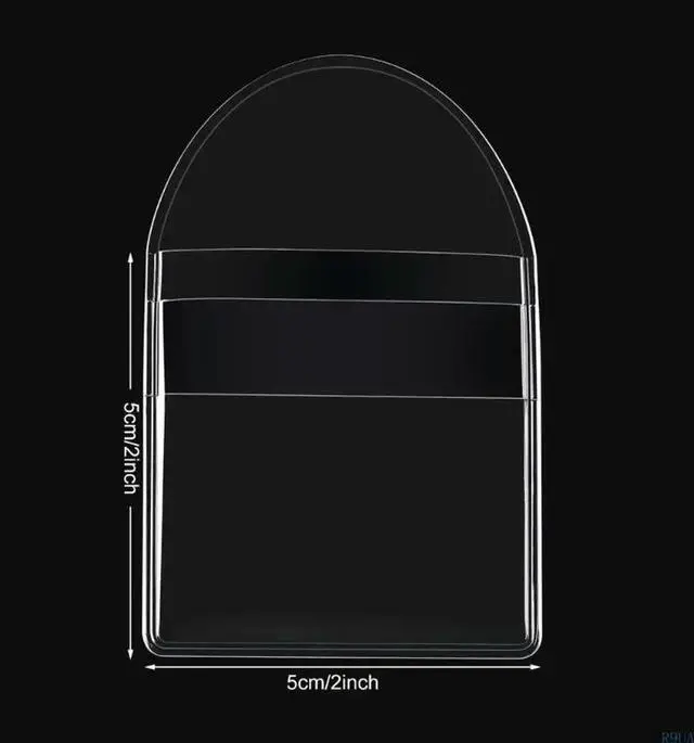 Alt view image 5 of 7 - 50Pcs Coin Coin Protectors Clear Coin Pouches Single Pocket Coin Sleeves