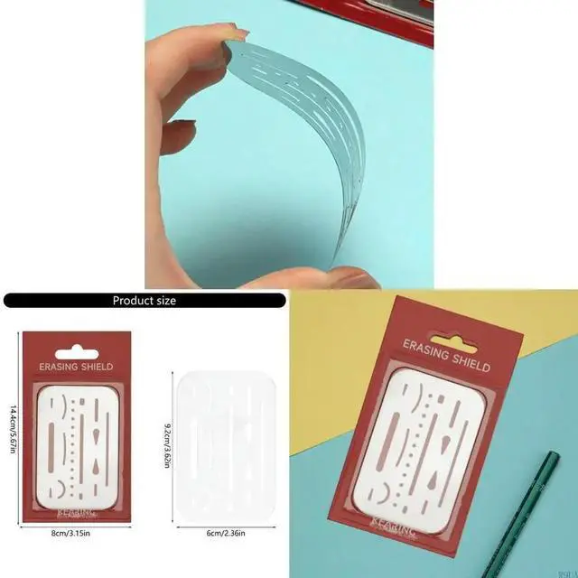 Alt view image 5 of 7 - Eraser Shield Eraser Template l Erasing Shield l Drawing Template Shield Drafting Tool for Engineering Projects