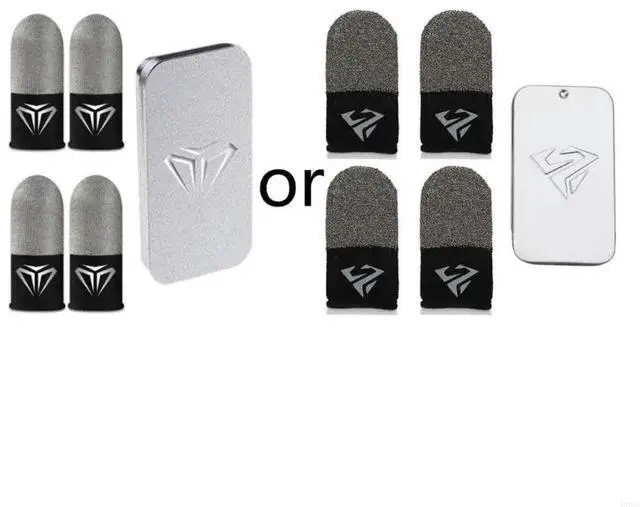 Alt view image 5 of 7 - 2Pair Gaming Finger Sleeve Game Controller Finger Cover Sweat Proof Gaming Finger Gloves Non-Scratch Sleeve Game Access