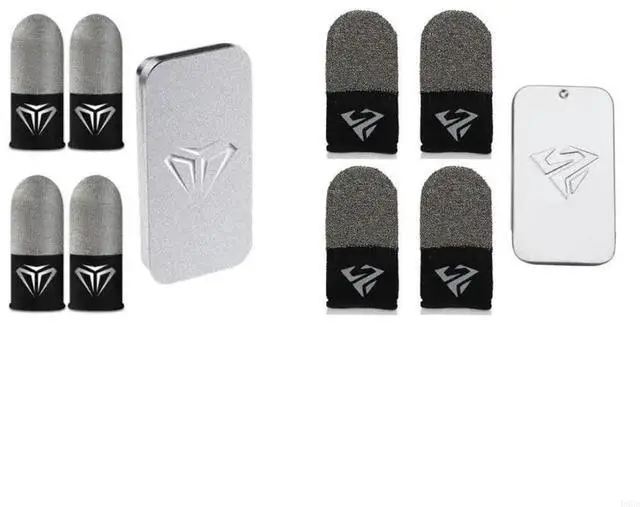 Alt view image 6 of 7 - 2Pair Gaming Finger Sleeve Game Controller Finger Cover Sweat Proof Gaming Finger Gloves Non-Scratch Sleeve Game Access