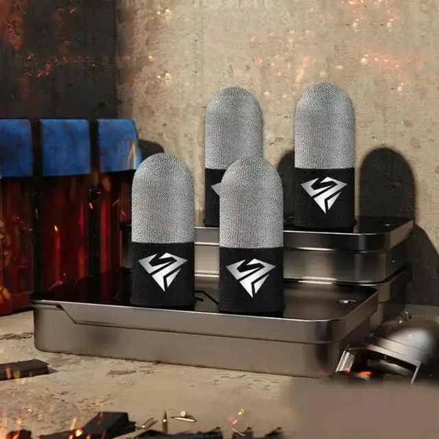 Alt view image 7 of 7 - 2Pair Gaming Finger Sleeve Game Controller Finger Cover Sweat Proof Gaming Finger Gloves Non-Scratch Sleeve Game Access