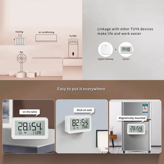 Alt view image 5 of 6 - Osprey.life Smart Thermometer Hygrometer: Wi-Fi Enabled Room Temperature Monitor with APP Alerts, Linkable to Humidifiers and Temperature Regulation Devices, Simple Elegant Design, White