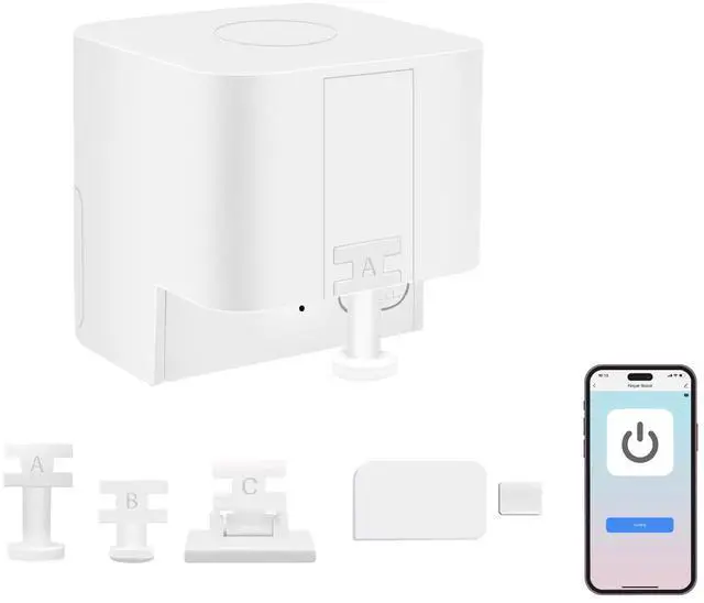 Main image of osprey.life Smart Finger Bot (Gateway included), Support Multiple Types of Button/Switch, Wireless Bluetooth Control, No Wiring Needed, Timer and App Integration, Google/Alexa Compatible, White