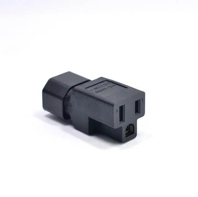 Alt view image 5 of 7 - dracaena.io 2 Pack IEC320 C14 Male to Nema 5-15R PDU USA UPS Extension Power Plug Adapter,IEC C14 Male Plug to Nema 5-15R US 3 Pin Female Power Adapter Connector