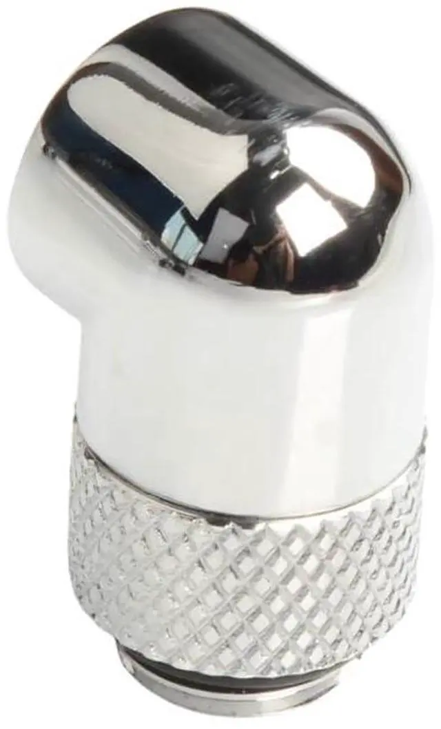 Alt view image 5 of 7 - dracaena.io 6 Pack G1/4" Thread Male to Female Extender Fitting, 90° Rotary Fitting Adapter Connector for Computer Water Cooling System, Silver