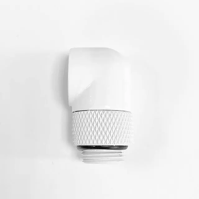 Alt view image 7 of 7 - dracaena.io 6 pack G1/4" thread Male to Female Extender Fitting, 90° Rotary Fitting Adapter Connector for Computer Water Cooling System, White