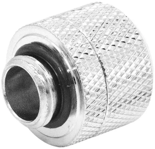 Alt view image 4 of 7 - dracaena.io 6 Pack G1/4" Thread to 16mm Outer Diameter, Hard Tubing Compression Fitting with high Body Design for Computer Water Cooling System, Silver