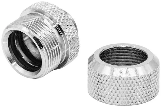 Alt view image 6 of 7 - dracaena.io 6 Pack G1/4" Thread to 16mm Outer Diameter, Hard Tubing Compression Fitting with high Body Design for Computer Water Cooling System, Silver