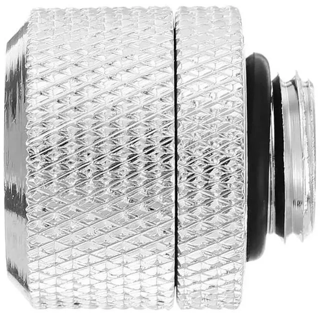 Alt view image 3 of 7 - dracaena.io 6 Pack G1/4" Thread to 16mm Outer Diameter, Hard Tubing Compression Fitting with high Body Design for Computer Water Cooling System, Silver