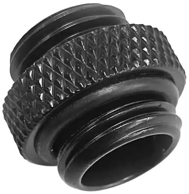 Alt view image 4 of 7 - dracaena.io 12 pack G1/4" thread, Male to Male Mini Extender Fitting with tighten O-ring, Compression fitting for Computer Water Cooling System, Black