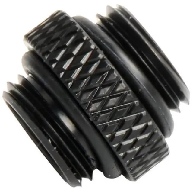 Alt view image 5 of 7 - dracaena.io 12 pack G1/4" thread, Male to Male Mini Extender Fitting with tighten O-ring, Compression fitting for Computer Water Cooling System, Black