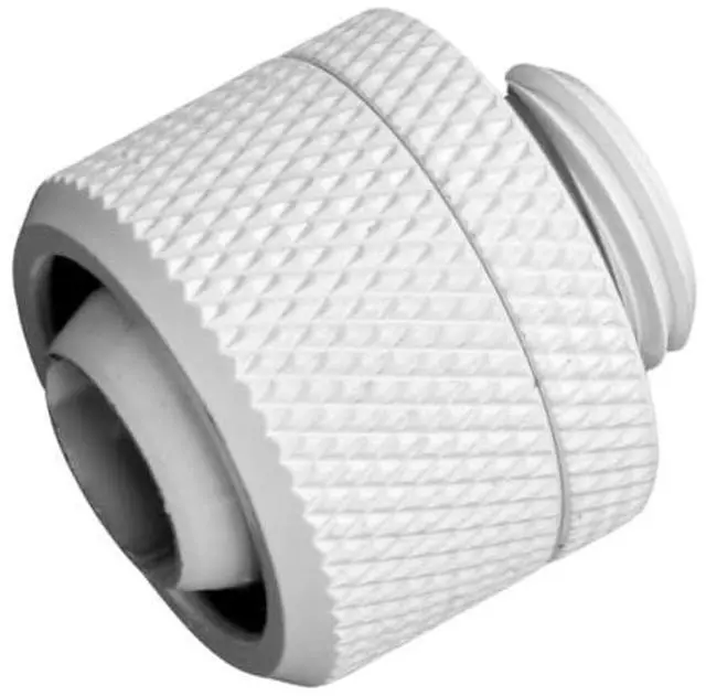 Alt view image 2 of 7 - dracaena.io 6 Pack G1/4" Thread to 3/8" ID, 5/8" OD Compression Fitting for Soft Tubing, Soft Tube Connectors for Computer Water Cooling System, White