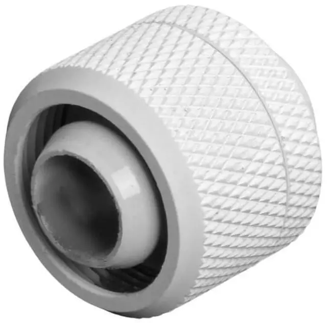 Alt view image 7 of 7 - dracaena.io 6 Pack G1/4" Thread to 3/8" ID, 5/8" OD Compression Fitting for Soft Tubing, Soft Tube Connectors for Computer Water Cooling System, White
