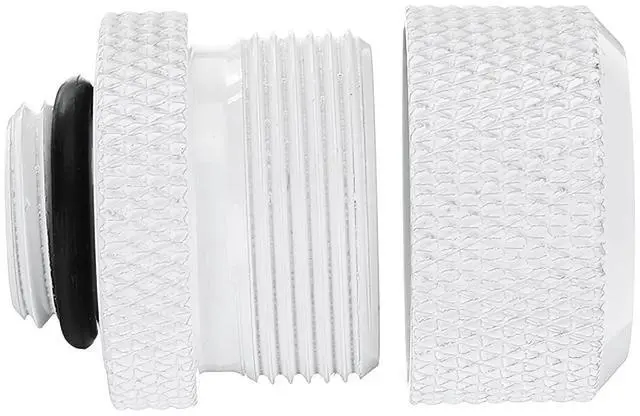 Alt view image 4 of 7 - Dracaena.io 2 pack G1/4" thread to 12mm outer diameter, Hard Tubing Compression Fitting with high body design for Computer water cooling system, White