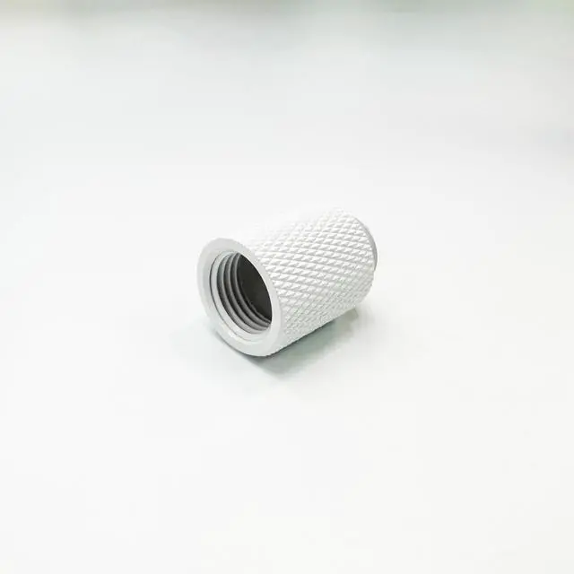 Alt view image 4 of 4 - dracaena.io 6 Pack G1/4" 20mm Height Male to Female Extender Fittings, Brass Compression Fittings with O Rings for PC Liquid Cooling Loop, Water Cooling Tube Connectors, White