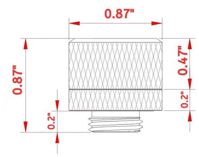 Alt view image 3 of 7 - dracaena.io 6 Pack G1/4" Thread to 14mm Outer Diameter, Hard Tubing Compression Fitting with high Body Design for Computer Water Cooling System, White