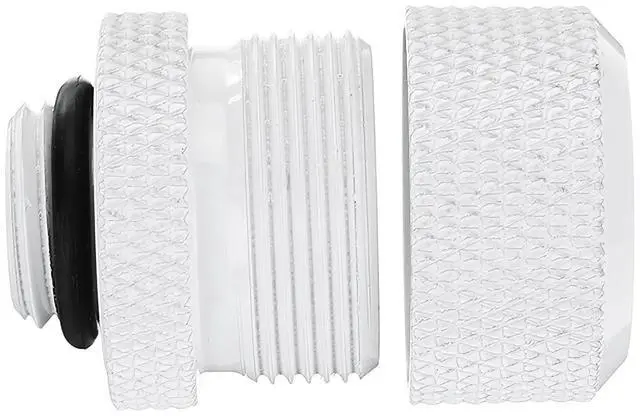 Alt view image 4 of 7 - dracaena.io 2pack G1/4" Thread 14mm OD, Hard Tubing Compression Fitting with High Body Design for Computer Water Cooling System, White